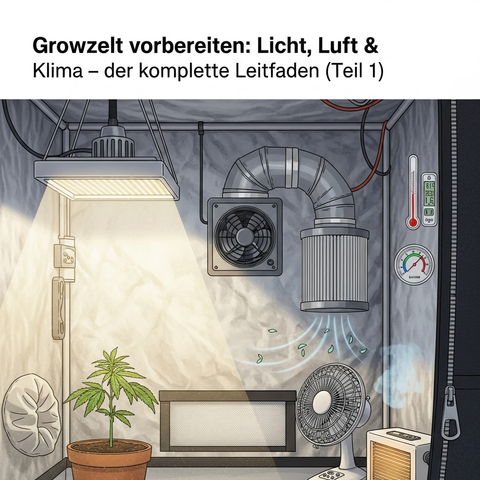 Growzelt vorbereiten: Licht, Luft & Klima – der komplette Leitfaden (Teil 1)