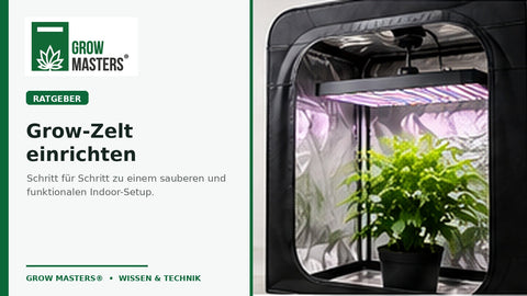 Grow-Zelt einrichten – Schritt-für-Schritt-Ratgeber von Grow Masters