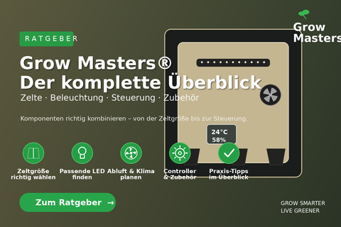 Grow Masters – Growzelte, LED-Pflanzenbeleuchtung, Steuerung und Zubehör